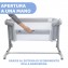 Culla Co-Sleeping Chicco Next2Me Magic Evo Grey Mist Dondolo, Inclinabile, Spondina Apribile, Altezza Regolabile