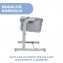 Culla Co-Sleeping Chicco Next2Me Magic Evo Grey Mist Dondolo, Inclinabile, Spondina Apribile, Altezza Regolabile