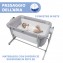 Culla Co-Sleeping Chicco Next2Me Magic Evo Grey Mist Dondolo, Inclinabile, Spondina Apribile, Altezza Regolabile