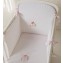 Completo Piumone Lettino Sfilabile Nanan Puccio Star Rosa 4pz