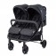 Silla de Paseo Gemelar Lorelli DUO black con bolso