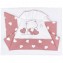 Set Lenzuola Andy & Helen per Lettino Ricamato D70 3 pz Rosa