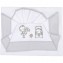 Set Lenzuola Andy & Helen per Lettino Ricamato D24 3 pz Grigio