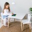 Set Tavolo in Legno con 2 Sedie FreeON Athena Bianco