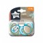 Tommee Tippee Set 02 Succhietti Moda 6-18 Mesi Boy Azzurro in Silicone