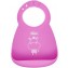 Bavaglino Pappa Chicco Rigido Con Tasca Rosa