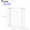 Lionelo Truus Slim White Cancelletto di Sicurezza-Larghezza Regolabile da 75 fino a 105 cm 