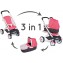 Passeggino e Carrozzina per Bambole Smoby Bébé Confort 3 in 1 Rosa