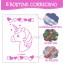 Bustine Corredino Ospedale Lovabear Unicorno Fuxia 7 pz.