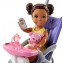 Bambola Barbie Babysitter Bebè e Passeggino