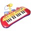  Mini Tastiera Bontempi 24 Tasti con Microfono Rosso Giallo