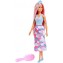 Bambola Barbie Dreamtopia Chioma Rosa con Spazzola