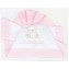 Set Lenzuola Andy & Helen per Lettino Ricamato D08 3 pz Rosa