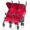 Passeggino Gemellare Brevi Marathon Twin Rosso