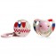 Succhietto Suavinex Anatomico Lattice con Catenella 6m+ Multicolore Rosa /