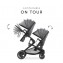 Passeggino Gemellare Duo Hauck Atlantic Twin Melange Grey