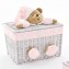 Baule Nanan Medio Puccio Bianco Rosa