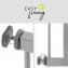 Barrera de Seguridad Hauck Wood Lock 2 en Metal Plateado y Madera + Extensión de 96 a 101 cm