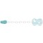 Clip Chicco Con Catenella Azzurro Onde