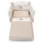 Completo Piumone Azzurra Design Star Bianco Tortora