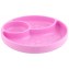 Piatto Chicco in Silicone con Ventosa Rosa