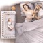 Minicuna Contact Azzura Design Gris + Colchón + Edredón Blanco Gris