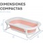 MS Innovaciones Bagnetto Flex Rosa + Cuscino Stelle