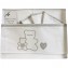 Set Lenzuola Andy & Helen per Culla Ricamato 3 pz Grigio