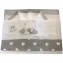 Set Lenzuola Andy & Helen per Carrozzina Ricamato D70 3 pz Grigio