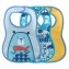Set Bavaglini Chicco Easy Meal Bib Azzurro 3pz