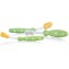 Set Spazzolini Educazione Dentale Nuby 3 pz Giallo Verde