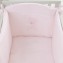 Completo Piumone Lettino Sfilabile Nanan Coccolo 4pz Rosa