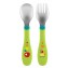 Set Posatine Chicco Metal Cutlery in Acciaio Inox 18M+ Verde