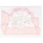 Set Lenzuola Andy & Helen per Lettino Ricamato D50 3 pz Rosa