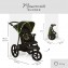 Cochecito de tres ruedas Hauck Runner negro amarillo neón