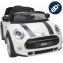 Auto Elettrica Lamas Mini Cooper S Bianco con Sedile in Pelle