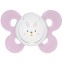 Succhietto Chicco Physio Comfort Silicone Coniglietto Rosa Bianco 0-6m 