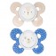 Chicco Physio Comfort Chupete Silicona 2pcs Beige Azul 6-16m