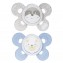 Chicco Physio Comfort Chupete Silicona 2pcs Beige Celeste 0-6m