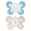 Chicco Physio Comfort Chupete Silicona 2uds Azul Claro Beige 6-16m