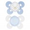 Chicco Physio Comfort Chupete Silicona 2uds Azul Claro Blanco 0-6m