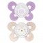 Chicco Physio Comfort Chupete Silicona 2pcs Lila Beige 6-16m