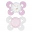 Chicco Physio Comfort Chupete Silicona 2pcs Rosa Blanco 0-6m