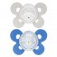 Chicco Physio Comfort Night Chupete Silicona 2pcs Beige Azul 16-36m