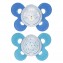 Chicco Physio Comfort Night Chupete Silicona 2pcs Azul Celeste 16-36m
