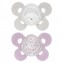 Chicco Physio Comfort Night Chupete Silicona 2pcs Beige Lila 16-36m