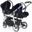 Seggiolino Auto Trio Gemellare Brevi Ovo Twin Blu